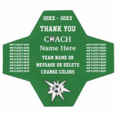 Grün und Weiß, Fußball-Trainer-Geschenke Danke, Fußball (Flach)