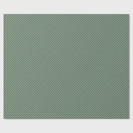 Grün und Weiß Gingham Medium Geschenkpapier (Flach)