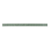 Grün und Weiß Gingham Medium Satinband (Vorderseite)