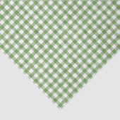 Grün und Weiß Gingham Seidenpapier (Ausschnitt)