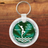 Grün und Weiß, Gymnastik Themenabende Gastgeschenk Schlüsselanhänger (Vorderseite)