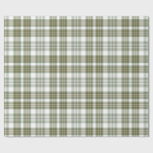 Grün und Weiß Kariert Geschenkpapier (Flach)