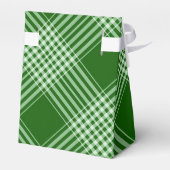 grün und weiß Kariert Geschenkschachtel (Rückseite)