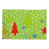 Grün und Weiß Kissenbezug (Rückseite)