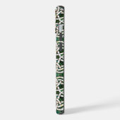 Grün und Weiß Knoststone Mosaik iPhone Hülle (Linke Seite)