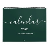 Grün und Weiß Minimalistisch 2024\5 Kalender (Titelbild)