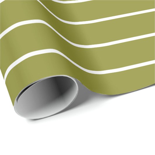 Grün und Weiß Minimalistisch Geschenkpapier (Rolleneckpunkt)