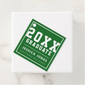 Grün und Weiß Moderne Vielfalt | Klasse 2021 Geschenkanhänger (Beispiel)