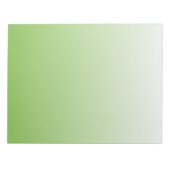 Grün und Weiß Notizblock (Vorderseite)