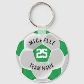 ⚽ - Grün und Weiß Schlüsselanhänger (Vorderseite)
