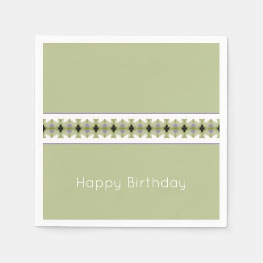 grün und weiß serviette (Vorderseite)