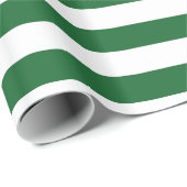 Grün und Weiß Stripes Packpapier (Rolleneckpunkt)