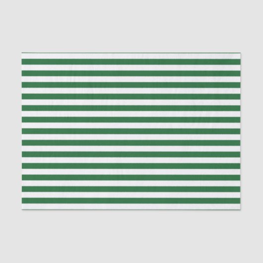 Grün und Weiß Stripes Seidenpapier (Vorderseite)