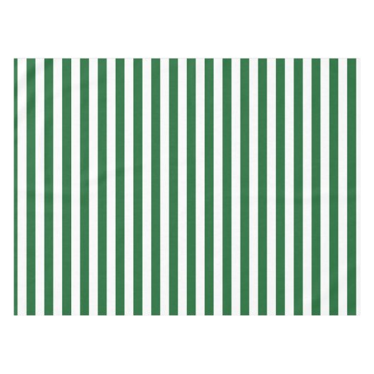 Grün und Weiß Stripes Tischdecke (Vorderseite (Horizontal))