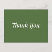 Grün und Weiß Vielen Dank an trendy Classical Postkarte (Vorderseite)