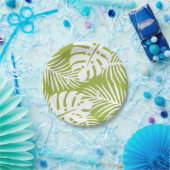 Grün- und Weißbuch Pappteller (Party)