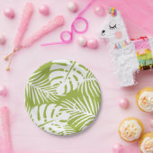 Grün- und Weißbuch Pappteller (Party)