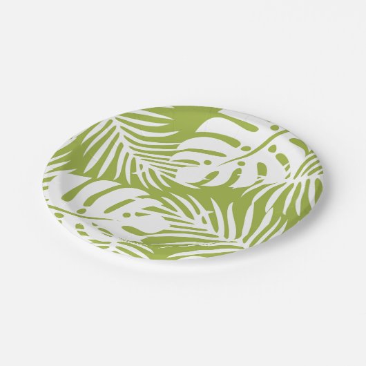 Grün- und Weißbuch Pappteller (Schrägansicht)