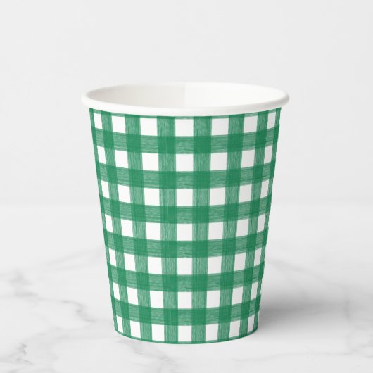 Grün- und Weißpapier-Cup Pappbecher (Links)