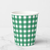 Grün- und Weißpapier-Cup Pappbecher (Vorderseite)