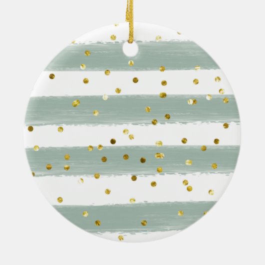 Grün Unser erstes Weihnachten in unserer neuen Zuh Keramik Ornament (Hinten)