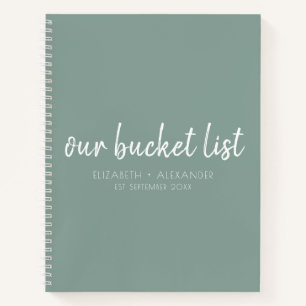 Grün unserer Schaufelliste Notizblock