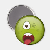 Grün verkleidet magnet (Vorderseite/Rückseite)