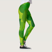 Grün verlasse Leggings. Leggings (Rechts)