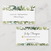 Grün verlässt botanische Geschäftskarte Visitenkarte (Vorne/Hinten)