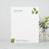 Grün verlässt Briefkopf (Stehend Vorderseite)