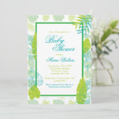 Grün verlässt Einladung (Stehend Vorderseite)