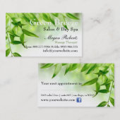 Grün verlässt terminkarte (Vorne/Hinten)