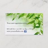 Grün verlässt terminkarte (Rückseite)