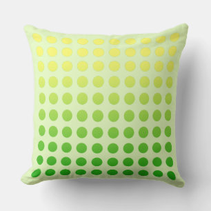 Grün verlaufendes Polka-Punkt-Design-Kissen 2 Kissen