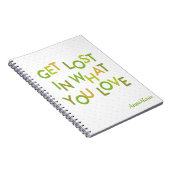 Grün verliert sich in der Liebe Notizblock (Rechte Seite)