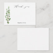 Grün Vielen Dank Hinweis Karten (Vorne/Hinten)