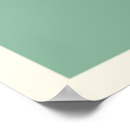 GRÜN | VINTAG SEIN, WENN MÖGLICH POSTER (Ecke)