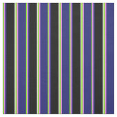 Grün, Violet, Mitternachtsblau, Schwarz und Weiß Stoff (Muster)
