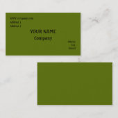 Grün Visitenkarte (Vorne/Hinten)
