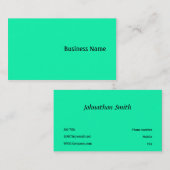 Grün Visitenkarte (Vorne/Hinten)