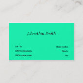 Grün Visitenkarte (Rückseite)