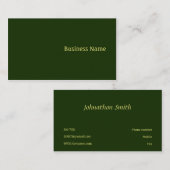 Grün Visitenkarte (Vorne/Hinten)