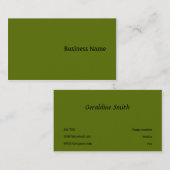 Grün Visitenkarte (Vorne/Hinten)