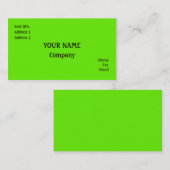 Grün Visitenkarte (Vorne/Hinten)