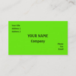 Grün Visitenkarte