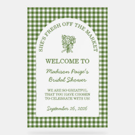 Grün vom Brautparty des Marktes Acrylschild