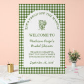 Grün vom Brautparty des Marktes Acrylschild (Hochzeit)