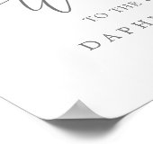 Grün von Wäldern Begrüßung Poster (Ecke)