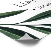 Grün von Wasserfarben Begrüßungspapier Poster (Ecke)