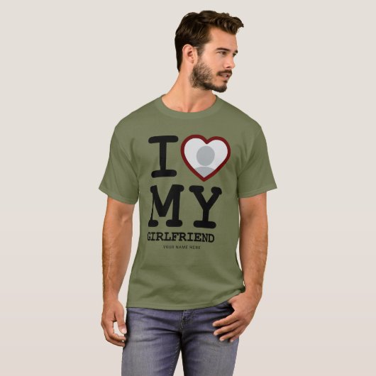 Grün wandern I Liebe Foto meiner Freundin Text T-Shirt (Vorne ganz)